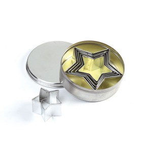Комплект метални кутери "Звезди" - 6 елемента